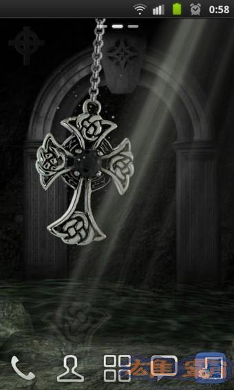 3D Celtic Cross Wallpaper(3D十字架)